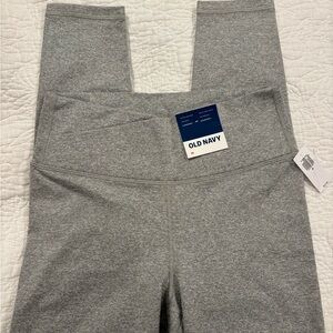 Old Navy Heather Gray High-Waisted Leggings BNWT